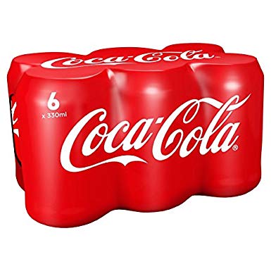 Coke Cans Case of 6
